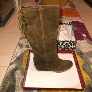 Naughty Monkey Suede brown boots